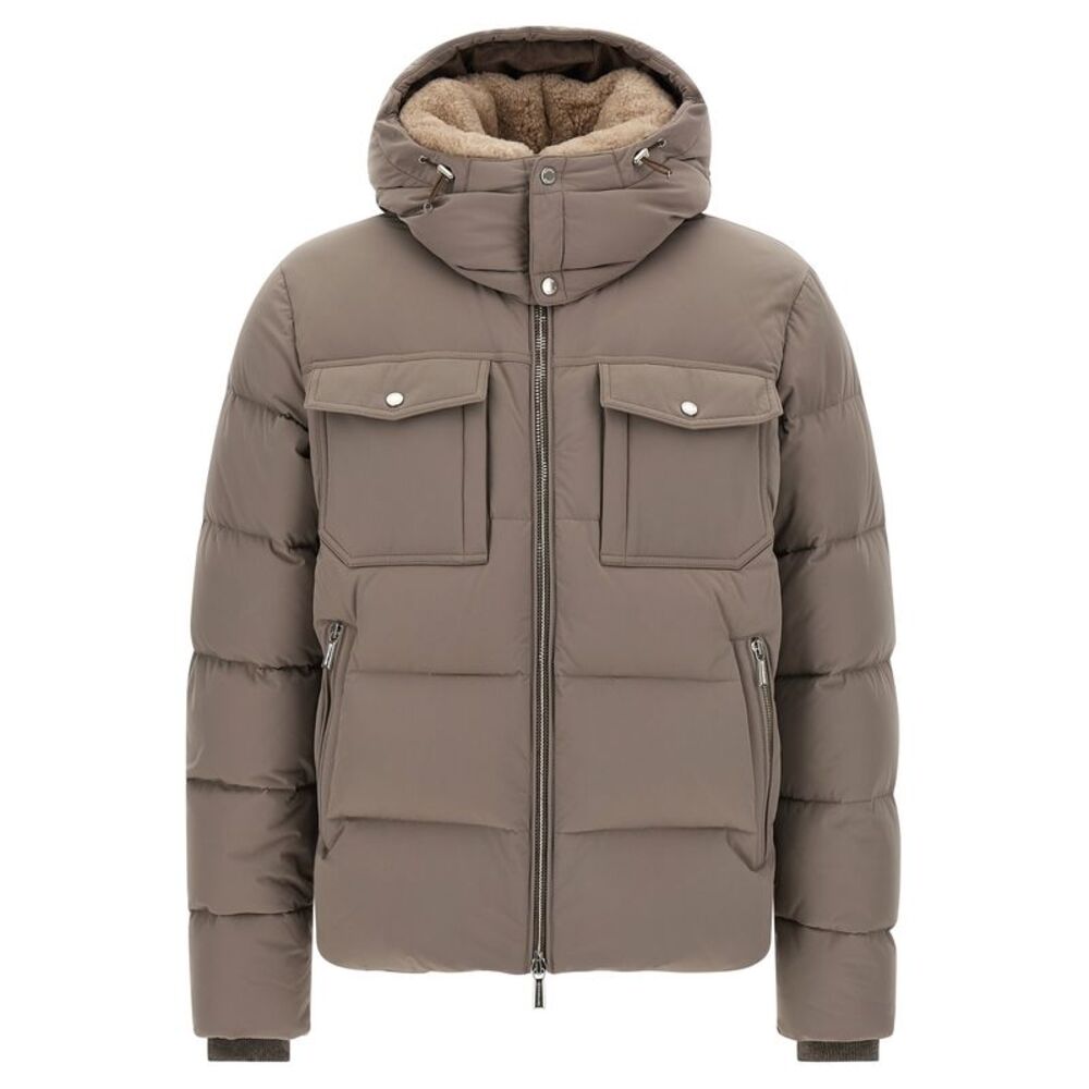 MooRER Gray Wool Men's Bomber